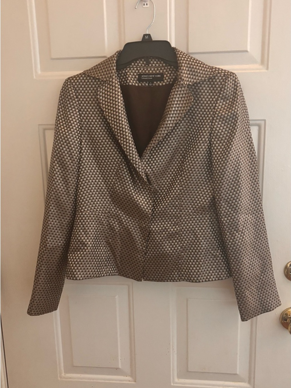 Jones New York Brown Patterned Women's Blazer PRICE FIRM!